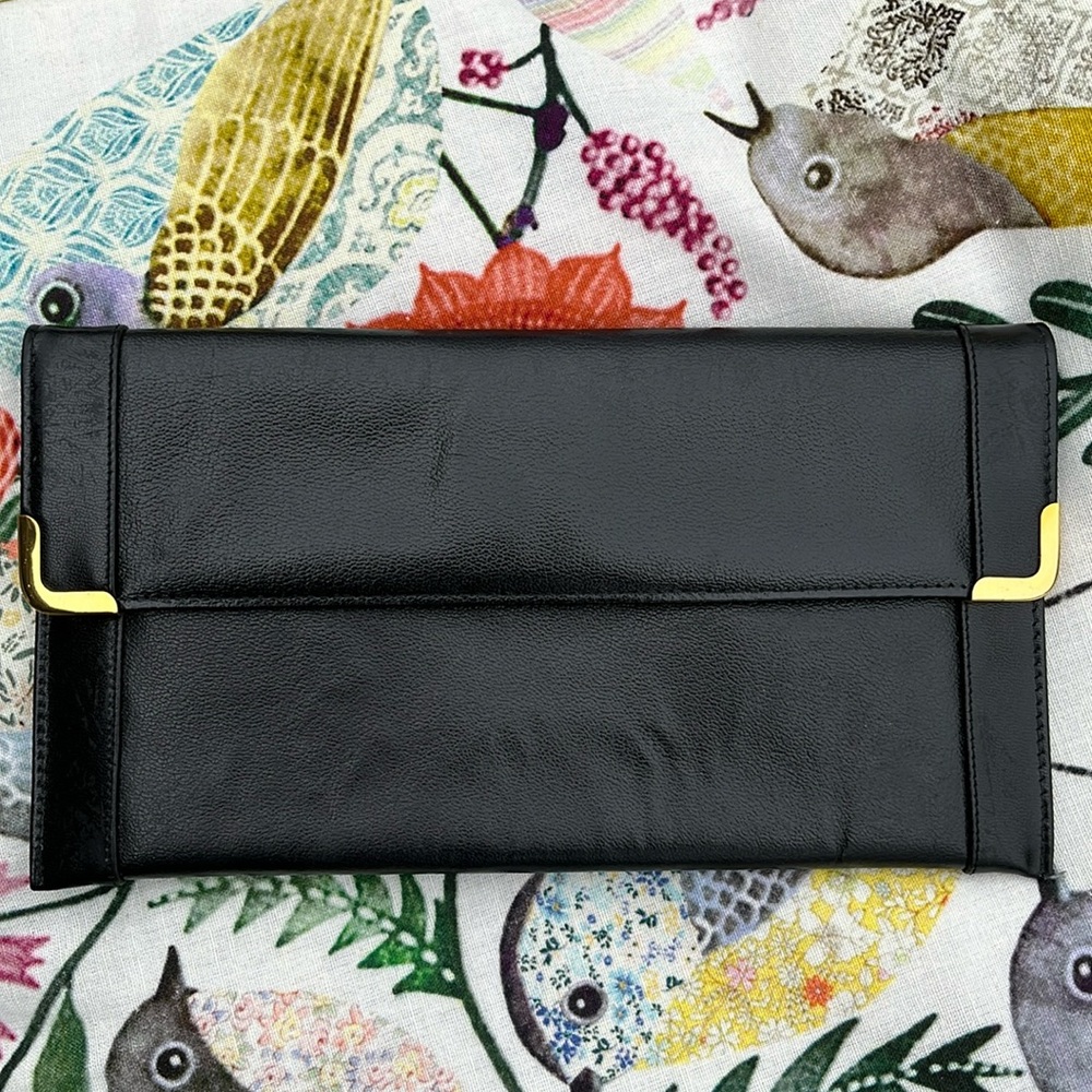 80s Koret Black Clutch Bag